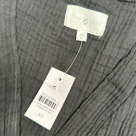 Lou & Grey | Triple Cloth V-Neck Pocket Black Dress, NWT - Picture 15 of 15